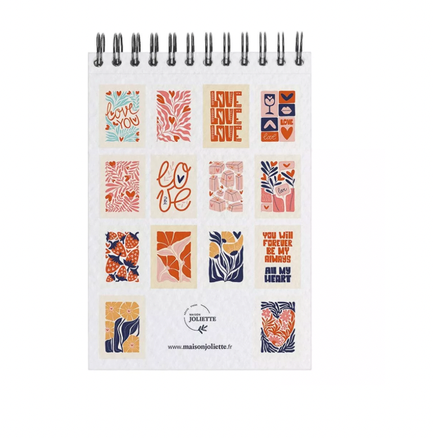 Carnet de coloriage A6 - Love - Maison Joliette