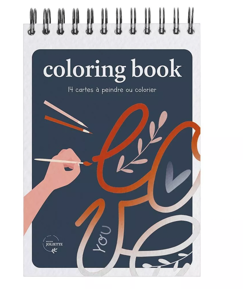 Carnet de coloriage A6 - Love - Maison Joliette